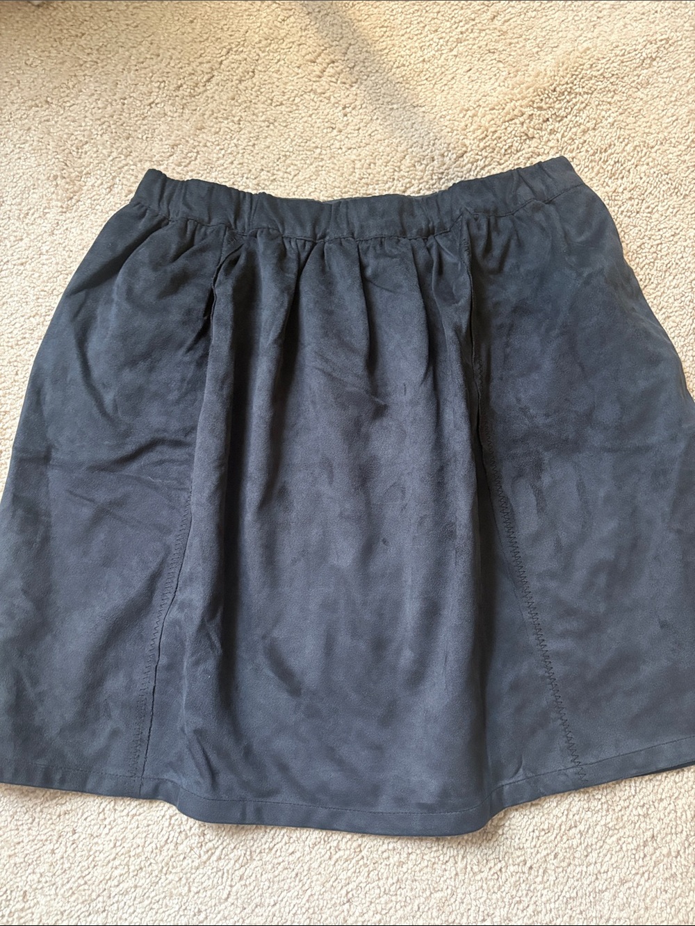 Matilda Jane Black Mini Skirt with Gathered Waist